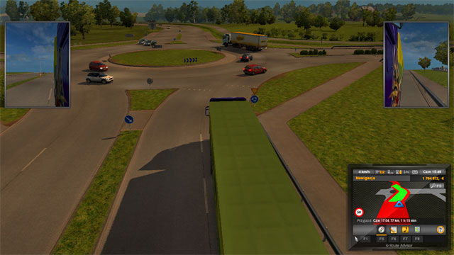 There is a lot of wide roads, intersections with traffic lights and roundabouts - ETS 2: Scandinavia - Sweden (part 2) | Cities - Cities - Euro Truck Simulator 2: Scandinavian Expansion Game Guide