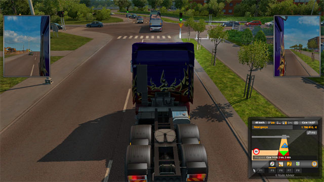 In the city centre, among narrow streets, there are three companies, a service shop and a garage - ETS 2: Scandinavia - Sweden (part 2) | Cities - Cities - Euro Truck Simulator 2: Scandinavian Expansion Game Guide
