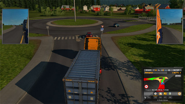 The streets here a narrow, like in the whole of Norway - ETS 2: Scandinavia - Norway | Cities - Cities - Euro Truck Simulator 2: Scandinavian Expansion Game Guide