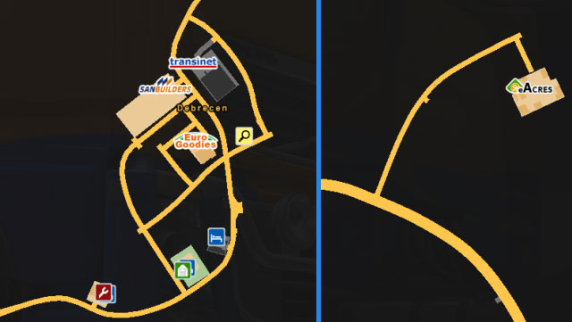 Located in the southeastern corner of the world map - Hungary | Cities - Cities - Euro Truck Simulator 2 Game Guide