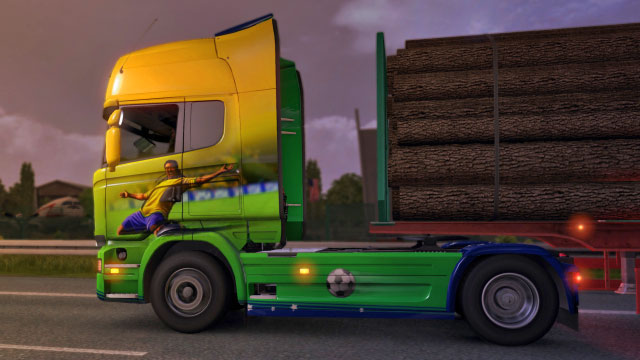 This add-on gives you four additional paint jobs in the Scottish colors - ETS2: Official DLCs - list - First steps - Euro Truck Simulator 2 Game Guide