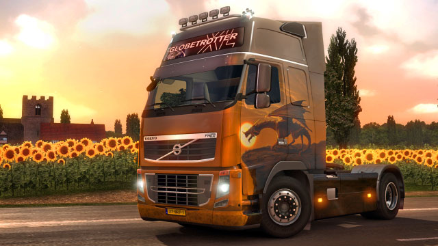 This add-on gives you four additional paint jobs in the German colors - ETS2: Official DLCs - list - First steps - Euro Truck Simulator 2 Game Guide