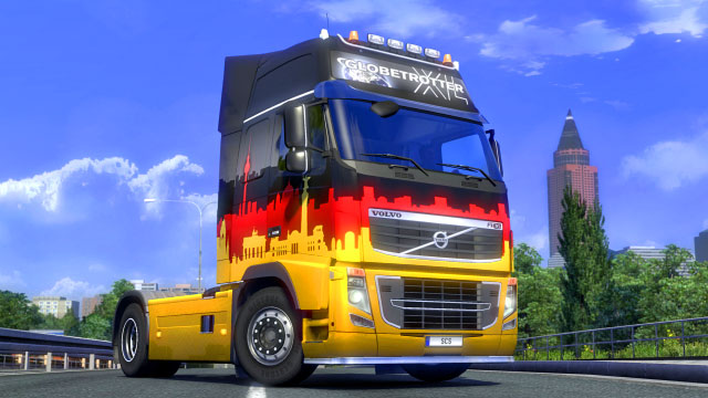 This add-on gives you four additional paint jobs in the France colors - ETS2: Official DLCs - list - First steps - Euro Truck Simulator 2 Game Guide