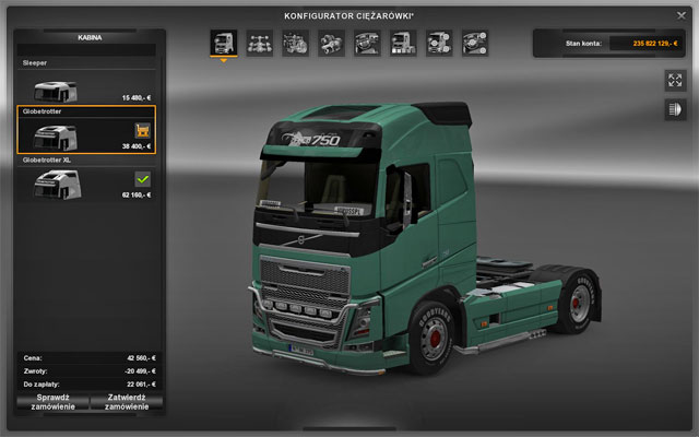 This upgrade does not influence driving features - ETS2: Upgrades and customization - Repair and modifications - Euro Truck Simulator 2 Game Guide