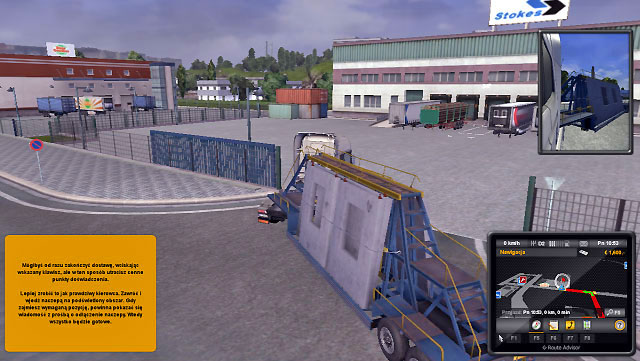 When you get to your destination place, you may use quick park system, but this will cost you experience points - ETS2: Driver, lessee - Career Guide - Career - Euro Truck Simulator 2 Game Guide