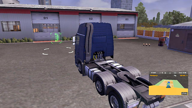 You will find an empty garage which you can buy in each available city - ETS2: Owner of a company - Career Guide - Career - Euro Truck Simulator 2 Game Guide