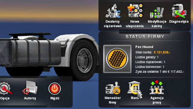 You can receive necessary funds by taking a loan - ETS2: Taking a loan - Bank Guide - Bank - Euro Truck Simulator 2 Game Guide