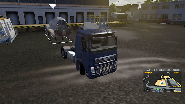 You will find the trailer at the company premises - it is your order - ETS2: Consignment - Job market Guide - Job market - Euro Truck Simulator 2 Game Guide