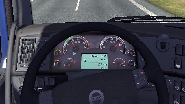 Pay attention to fuel level - ETS2: Taking fuel - Driving Guide - Driving your truck - Euro Truck Simulator 2 Game Guide