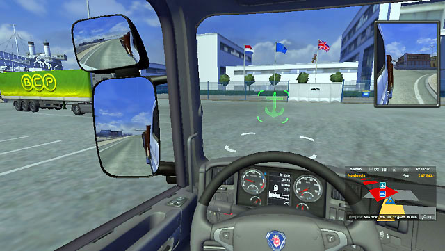 Use a ferry to get to a port - ETS2: Ports and Eurotunnel - map - Map - Euro Truck Simulator 2 Game Guide