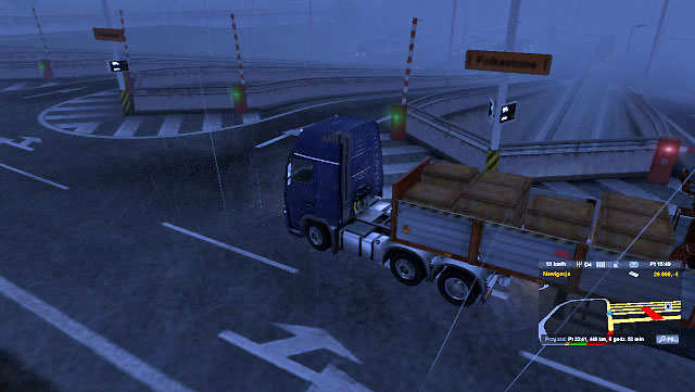 In case of the Eurotunnel you have to park on the train wagon and go under the English Channel - ETS2: Ports and Eurotunnel - map - Map - Euro Truck Simulator 2 Game Guide
