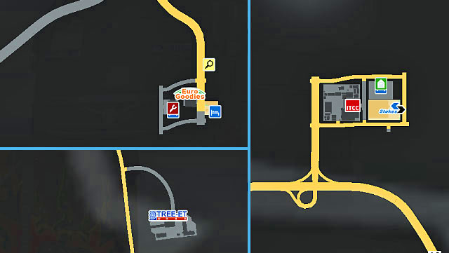 Liege is another city divided by a highway leading from east to west - Benelux (Belgium, the Netherlands, Luxembourg) | Cities - Cities - Euro Truck Simulator 2 Game Guide