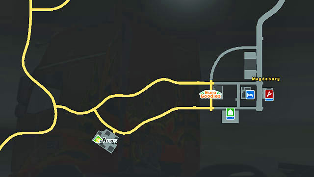 This is a small city located next to a highway leading from Hanover to Berlin - Germany | Cities - Cities - Euro Truck Simulator 2 Game Guide