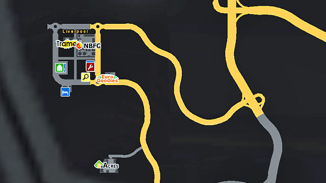 The city is located in western part of the country near a vital north - south highway (M6) and offers four companies ordering transportation services - Great Britain | Cities - Cities - Euro Truck Simulator 2 Game Guide