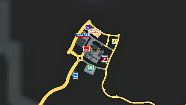 The city is located in northwestern part of the country - Poland | Cities - Cities - Euro Truck Simulator 2 Game Guide