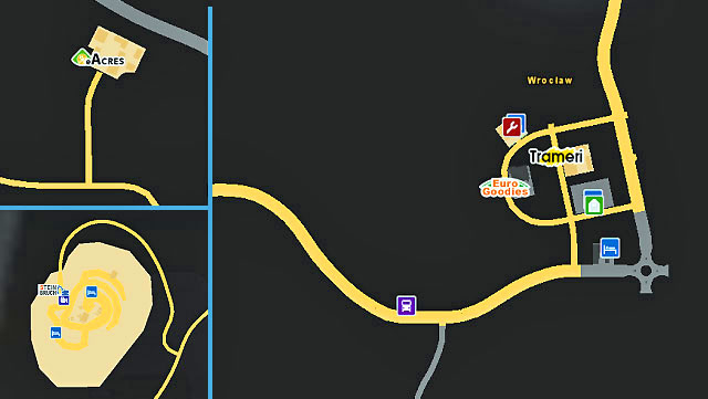 The city is located in southern part of Poland - Poland | Cities - Cities - Euro Truck Simulator 2 Game Guide