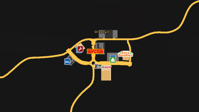 Olsztyn is located in the southern part of Poland - Poland | Cities - Cities - Euro Truck Simulator 2 Game Guide