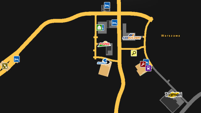 Although its a capitol city it is pretty small - Poland | Cities - Cities - Euro Truck Simulator 2 Game Guide