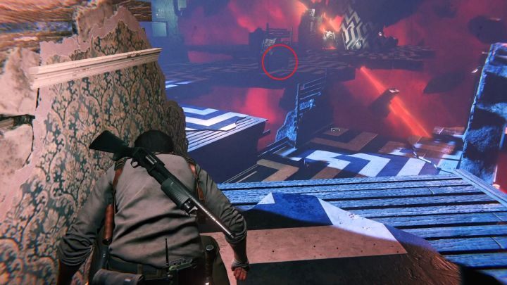 Another statue holding one of the keys. - Chapter 8 - Premiere | Secrets & Collectibles - Secrets and collectibles - The Evil Within 2 Game Guide