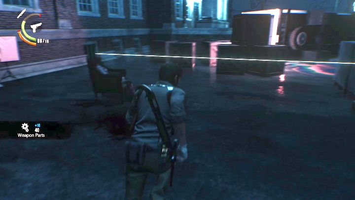 A tripwire that slows time. - Chapter 5 - Lying in Wait | Walkthrough - Walkthrough - The Evil Within 2 Game Guide