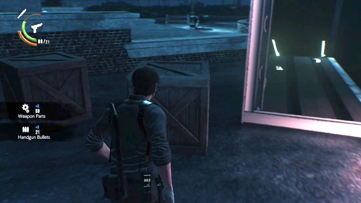 Collect items before you enter the city hall. - Chapter 5 - Lying in Wait | Walkthrough - Walkthrough - The Evil Within 2 Game Guide