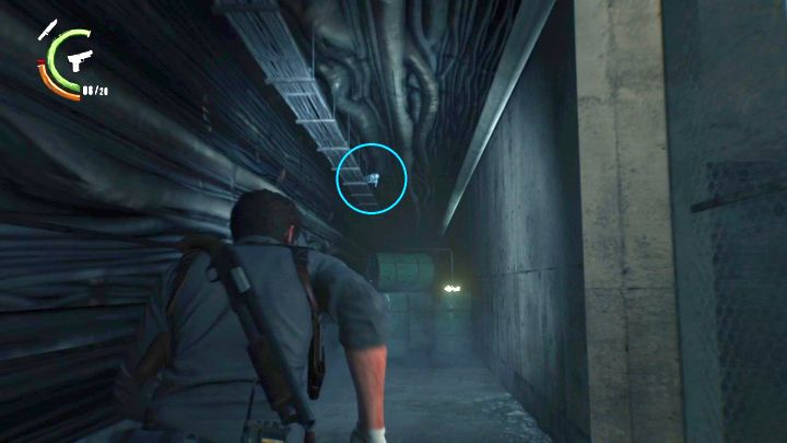 A figurine with a Locker Key is right below the ceiling. - Chapter 6 - On the Hunt | Walkthrough - Walkthrough - The Evil Within 2 Game Guide
