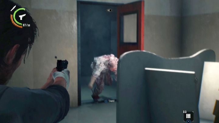 As soon as you restart the server, the enemies will break into the room. - Chapter 7 - Lust for Art | Walkthrough - Walkthrough - The Evil Within 2 Game Guide