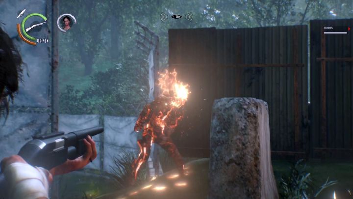The burning enemies do not pose any significant threat, as Torres is supporting you. - Chapter 10 - Hidden from the Start | Walkthrough - Walkthrough - The Evil Within 2 Game Guide