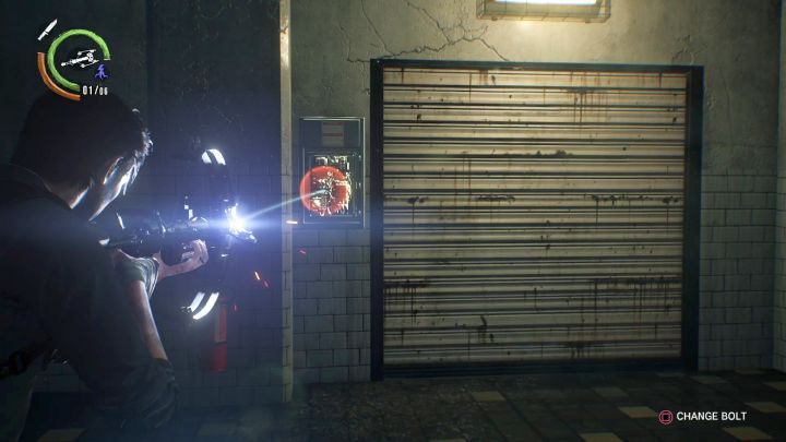 The door you need to open with the Electric Bolt. - Chapter 11 - Reconnecting | Walkthrough - Walkthrough - The Evil Within 2 Game Guide