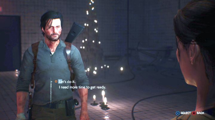 Talk to Esmeralda to end this Chapter. - Chapter 11 - Reconnecting | Walkthrough - Walkthrough - The Evil Within 2 Game Guide