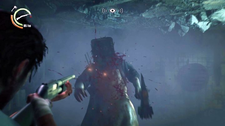 The second stage involves fighting three Boxheads. - Chapter 14 - Burning the Altar | Walkthrough - Walkthrough - The Evil Within 2 Game Guide