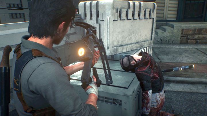 The extremely overpowered crossbow is back in The Evil Within 2. - Chapter 3 - Resonances | Walkthrough - Walkthrough - The Evil Within 2 Game Guide