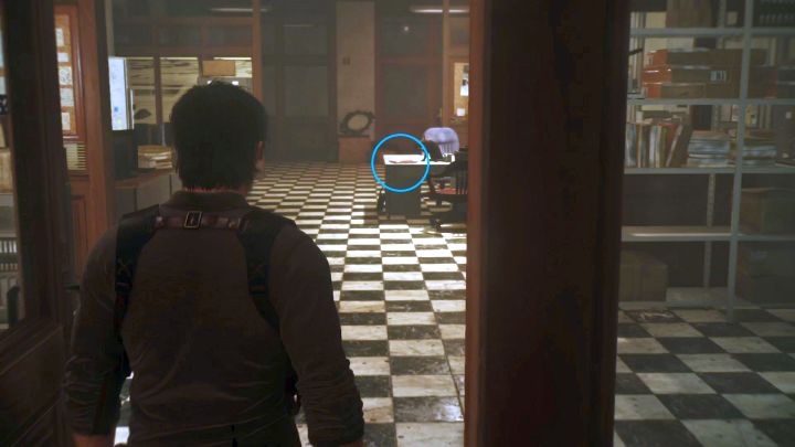 On the table in the next room you will find the first slide in the game. - Chapter 2 - Something Not Quite Right | Walkthrough - Walkthrough - The Evil Within 2 Game Guide