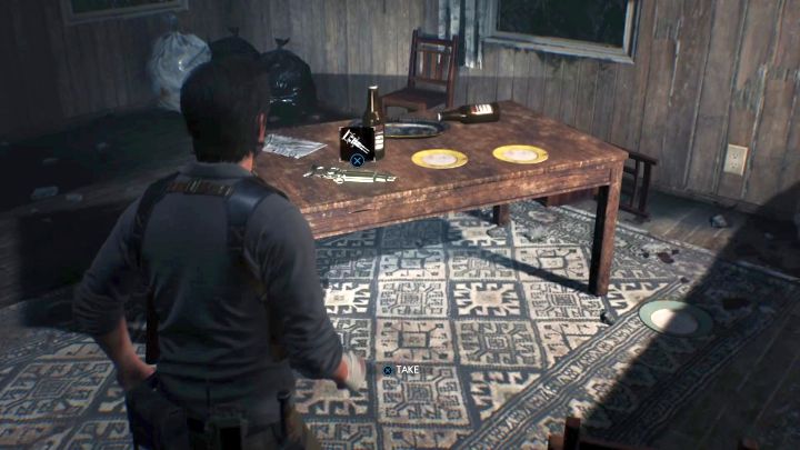 There is a medical syringe on the table - it can heal some wounds. - Chapter 2 - Something Not Quite Right | Walkthrough - Walkthrough - The Evil Within 2 Game Guide