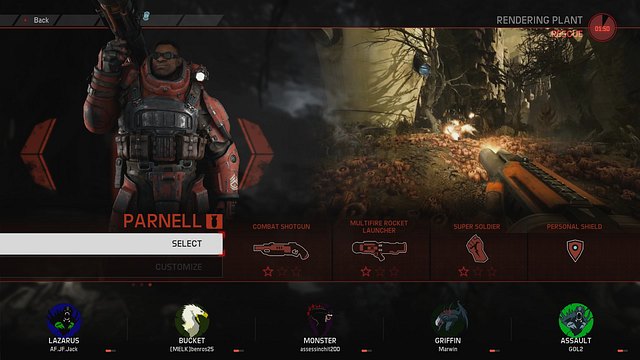 Parnell is the third character in the Assault class - Assault - Hunters - Evolve - Game Guide and Walkthrough