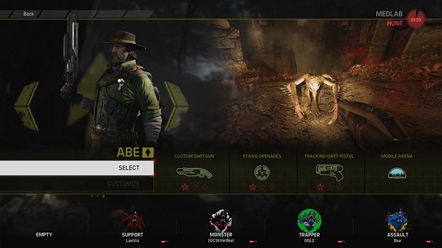 Abe is the last Trapper available in the game - Trapper - Hunters - Evolve - Game Guide and Walkthrough