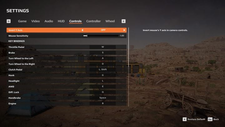 Expeditions A MudRunner Game also offers a wide selection of additional configuration options - Expeditions MudRunner: Controls - Appendix - Expeditions MudRunner Guide