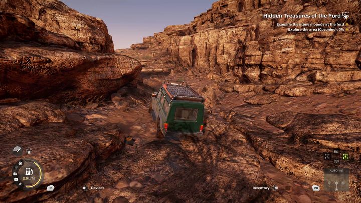 The main difficulty while exploring Arizona will be the sudden terrain changes and the resulting need to find traction on rocky ground - Expeditions MudRunner: What are the differences between regions? - FAQ - Expeditions MudRunner Guide