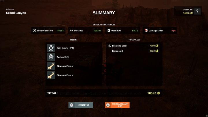 It is also worth noting that any equipment bought you haven't used such as jacks or anchors will be automatically sold at the end of the mission - Expeditions MudRunner: How to make money? - FAQ - Expeditions MudRunner Guide