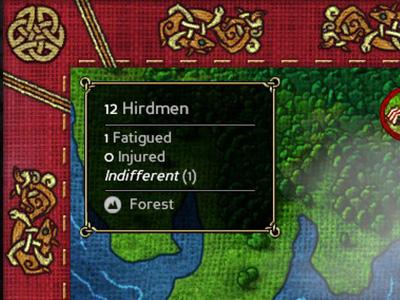 In the upper-right corner, you can view shortened information about your party. - Navigating the world map and camping - The Basics - Expeditions: Viking Game Guide