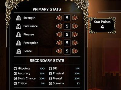 Primary stats affect secondary stats - Character creation and statistics - The Basics - Expeditions: Viking Game Guide