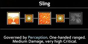 Sling (6/9/12/15/18) - Wielding weapons - Abilities - Expeditions: Viking Game Guide