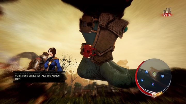 Locks are located on the both sides of the armor of the leg. - Fighting Raveni and types of armors in Extinction - Basics - Extinction Game Guide