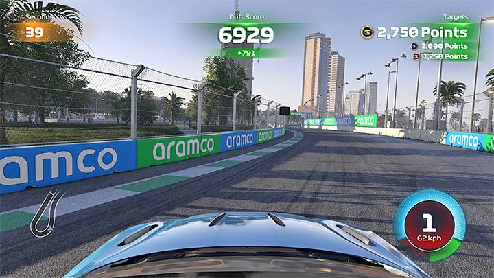 Drift - You need to score as many drift points as possible within a certain period of time - F1 22: Supercars and challenges - Pirelli Hot Laps - Basics - F1 22 Guide