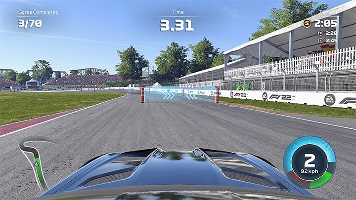 Autocross - You must pass between cones on your way to the finish line - F1 22: Supercars and challenges - Pirelli Hot Laps - Basics - F1 22 Guide
