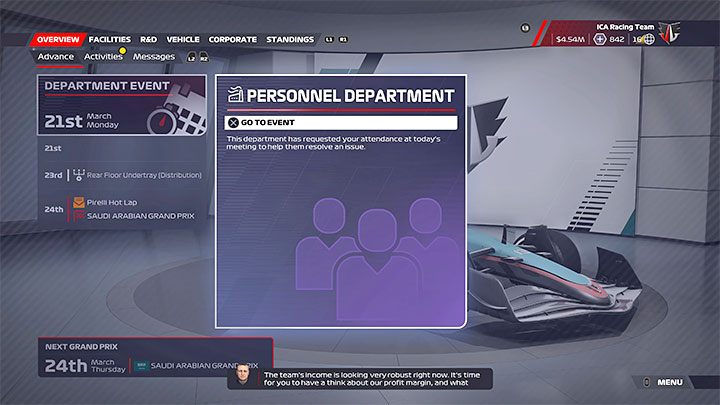 How to unlock: Complete 25 Department Events in My Team - F1 22: Trophies / Achievements - list of all, trophy guide - Trophy Guide - F1 22 Guide