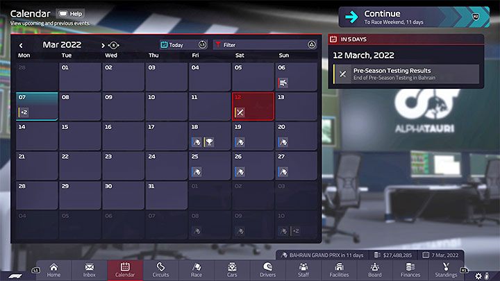 In Formula 1 , pre-season tests are used to prepare cars for the new season and make changes to them before the actual competition begins - F1 Manager 2022: Pre-season testing - is it in the game? - FAQ - F1 Manager 2022 Guide