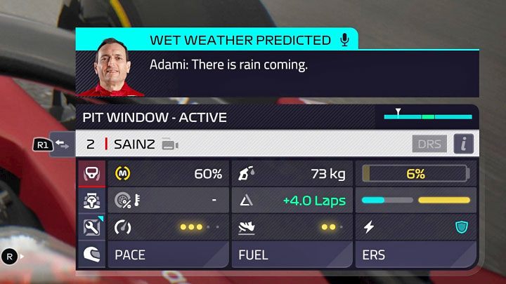 If you are not checking the forecast on a regular basis, the race engineers can also inform you about the impending rain - F1 Manager 2022: Weather changes and forecast - how to check and how to adapt? - FAQ - F1 Manager 2022 Guide