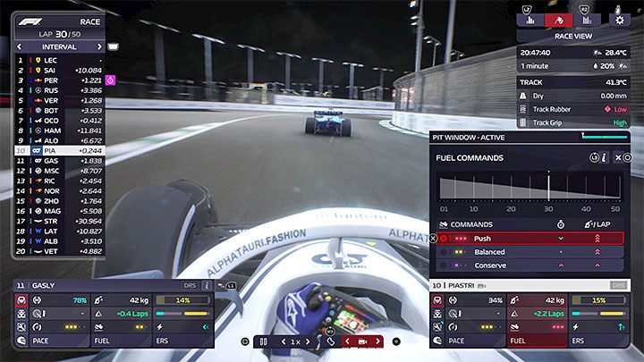 This is the type of commands that are used least frequently - F1 Manager 2022: Race - description, strategy, commands - Race weekend - F1 Manager 2022 Guide
