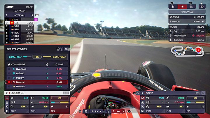 Another way is to change the ERS Strategy - F1 Manager 2022: Fuel consumption - how to reduce, fuel commands - FAQ - F1 Manager 2022 Guide